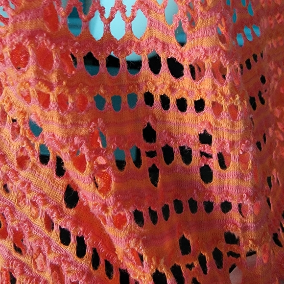 LAST CALL. DONATING 10/24. Coral Double Layer Top - Picture 2 of 5